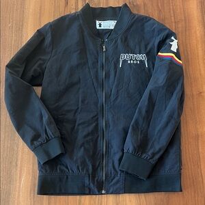 Dutch Bros black bomber jacket Sz M